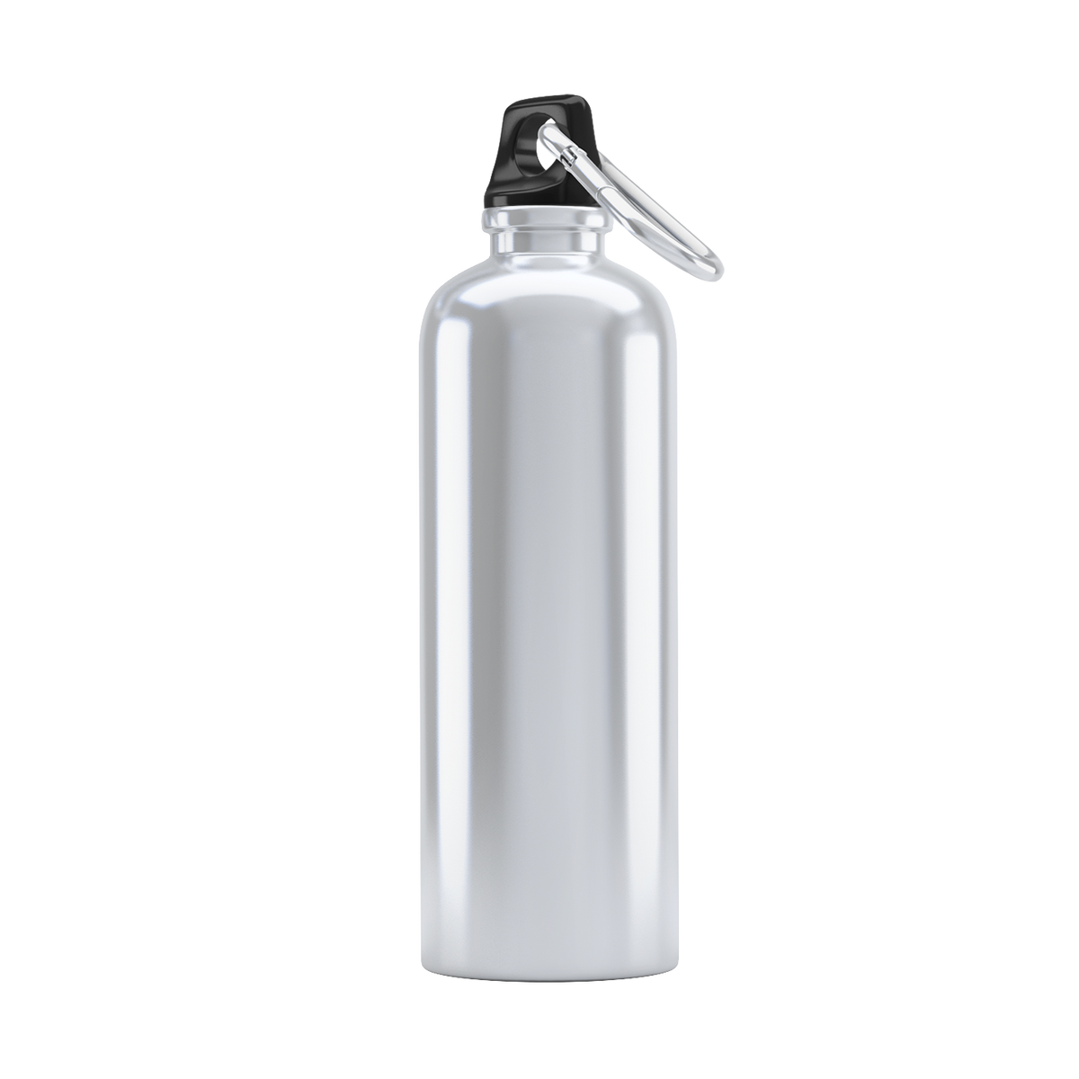 Aluminium Screw top Water Bottle-White